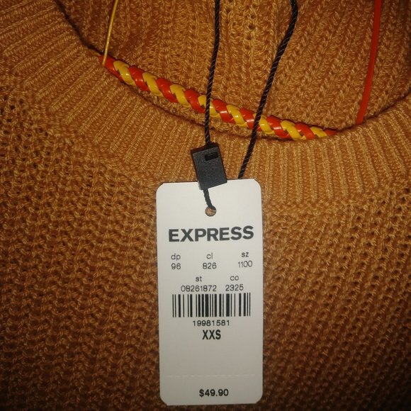 Express Puff Sleeve Short Sleeved Sweater - Picture 2 of 4